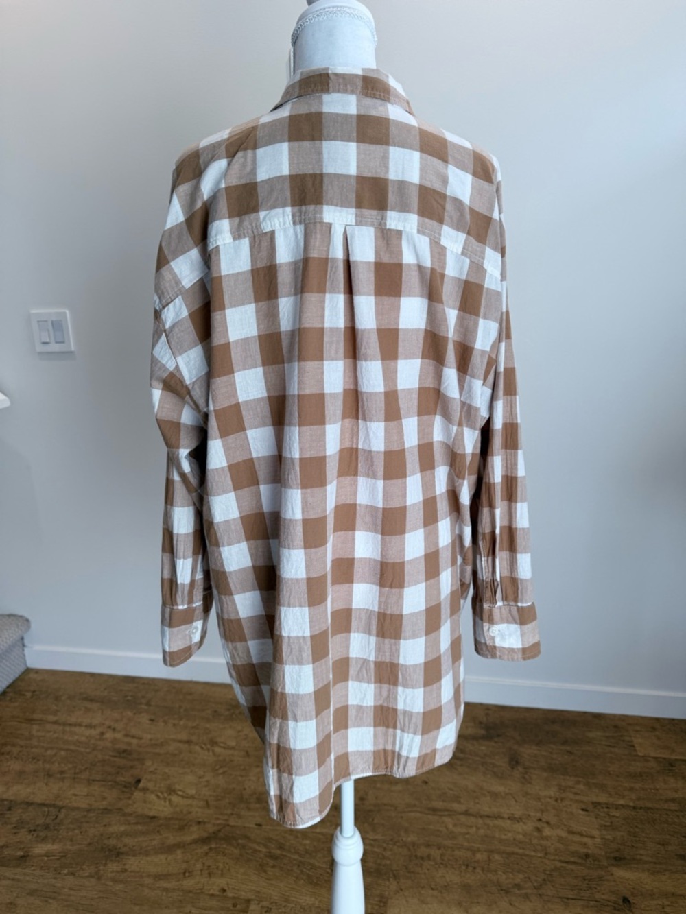 Anthropologie Maeve The Bennet Buffalo Plaid Shirt Size Large Heritage Classic - Picture 4 of 9